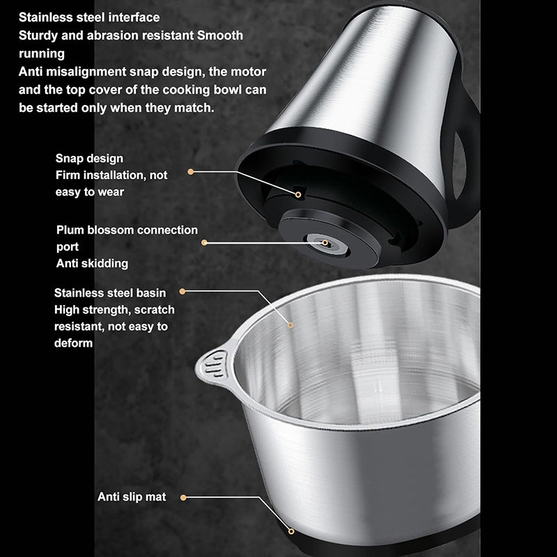 2-in-1 Stainless Steel Electric Meat Grinder