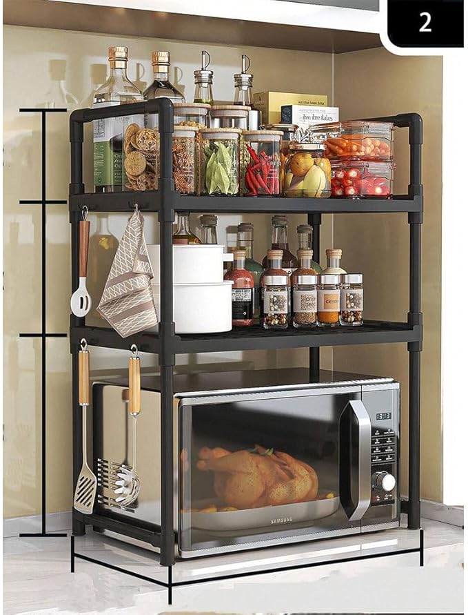 Adjustable 4-Layer Kitchen and Bedroom Storage Rack