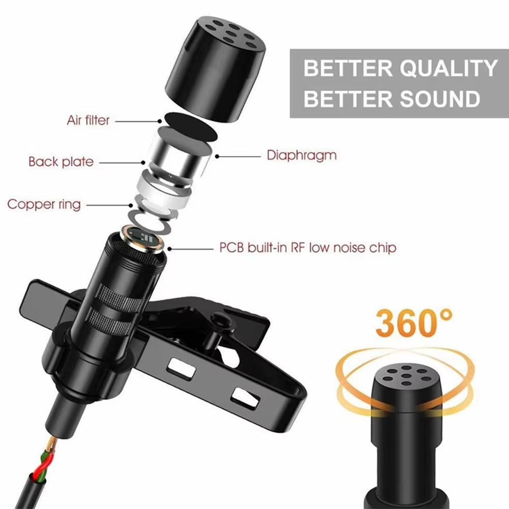 3.5mm Lavalier Microphone for Mobile Phone