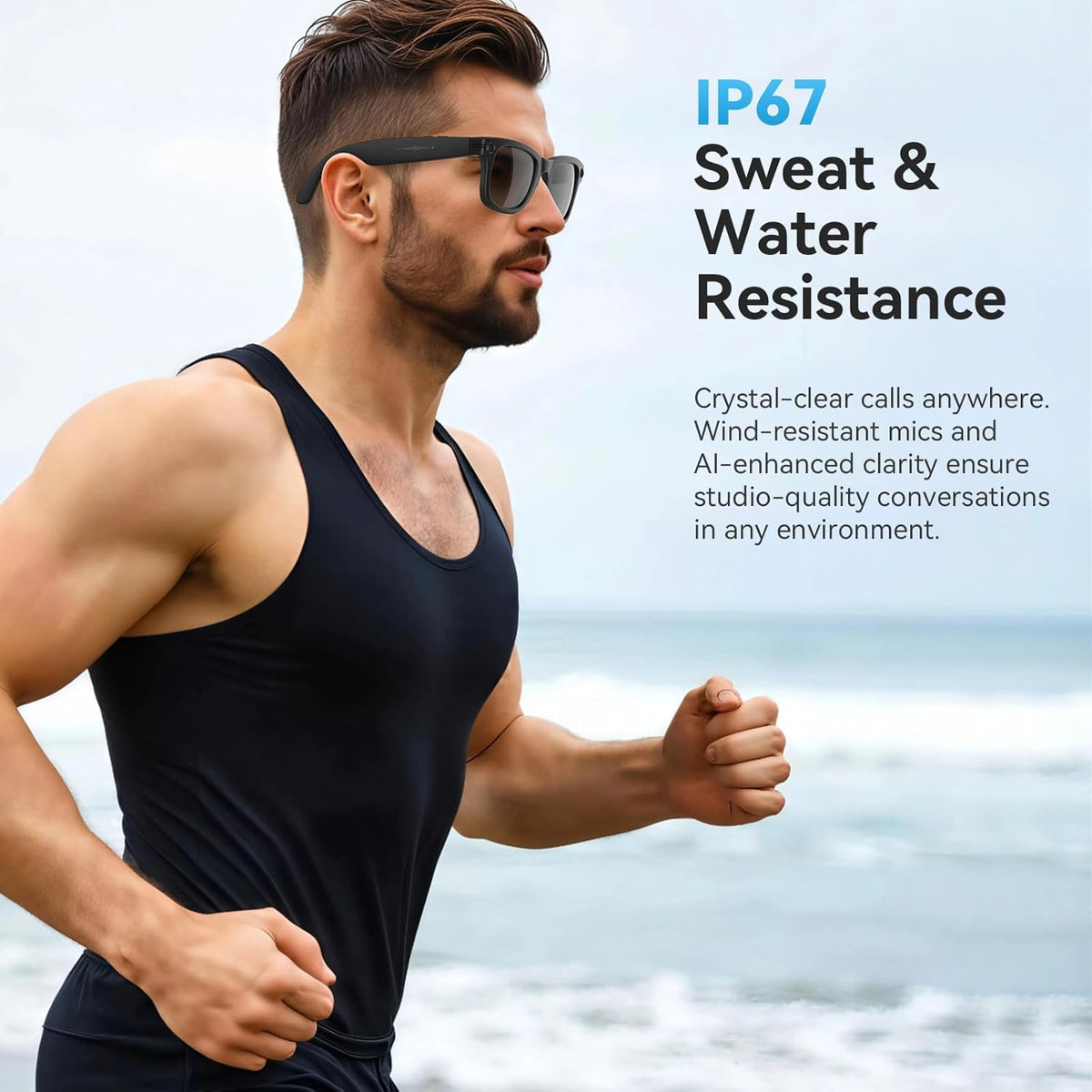 AI Smart Glasses with 8MP 2K HD Camera