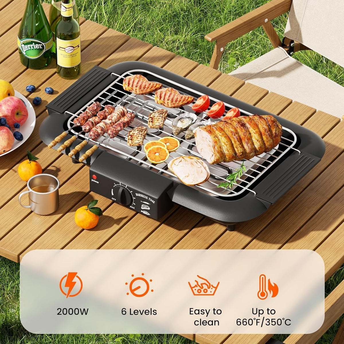 Smokeless Indoor/Outdoor Electric Gril