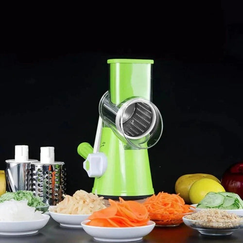 3-in-1 Manual Rotary Vegetable Drum Cutter