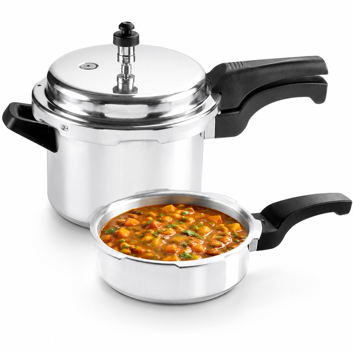 2-in-1 Pressure Cooker Set with 5L Cooker