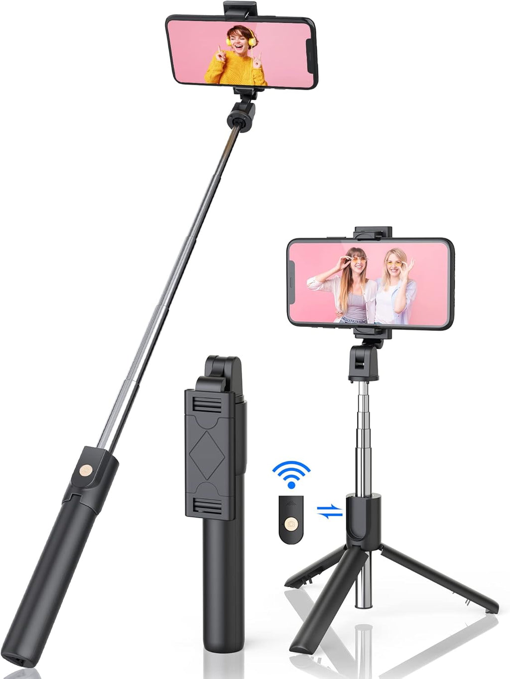 3-in-1 Bluetooth Selfie Stick Tripod Monopod