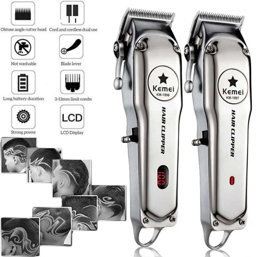 Kemei KM-1996 Professional Cordless Hair Clipper
