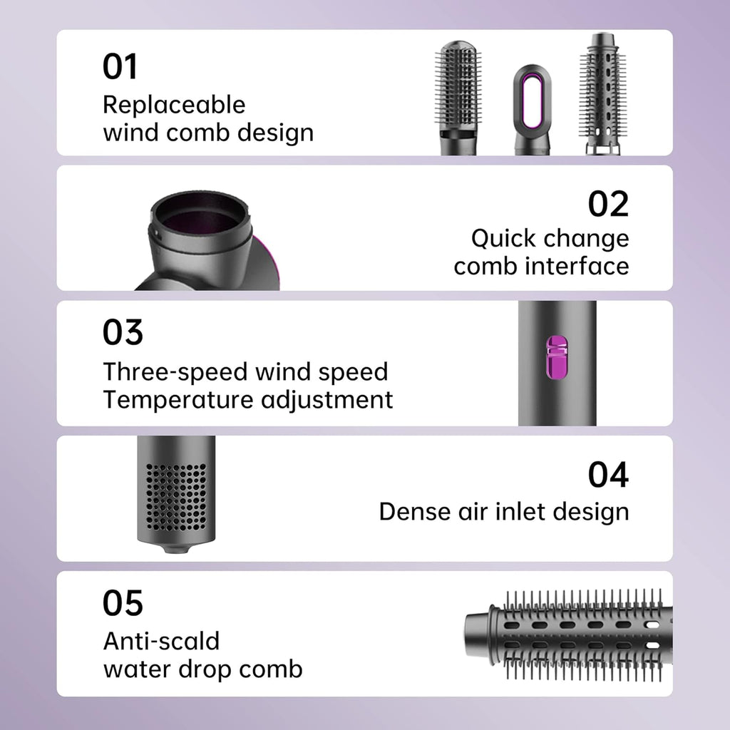5-in-1 Hot Air Comb