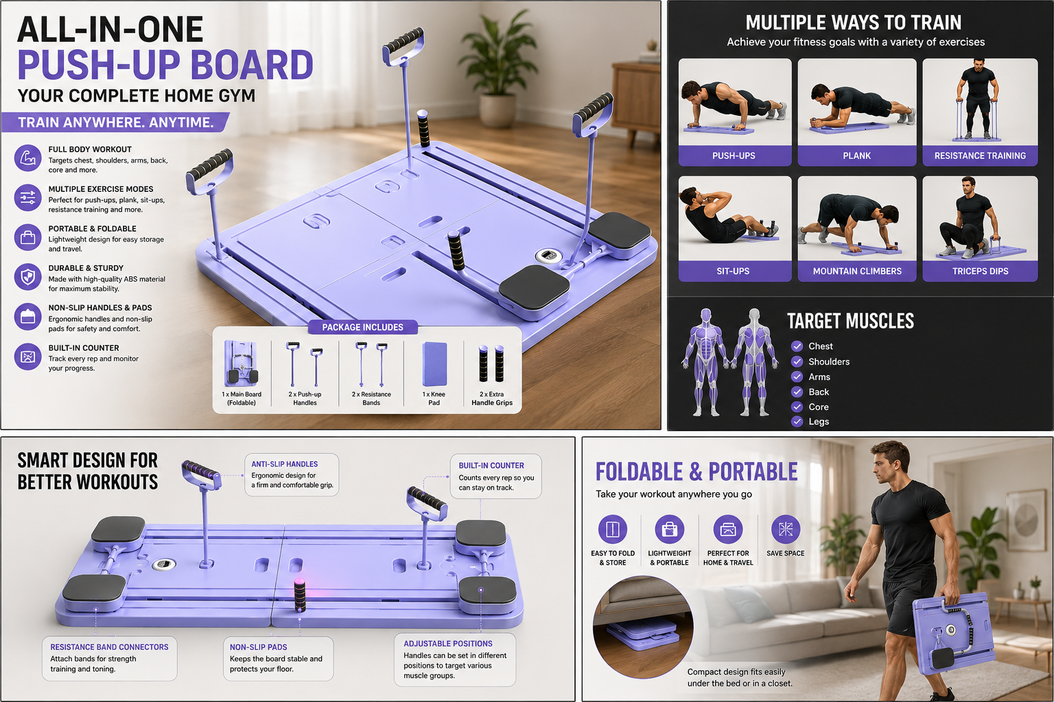 Versatile Upper Body Fitness Board