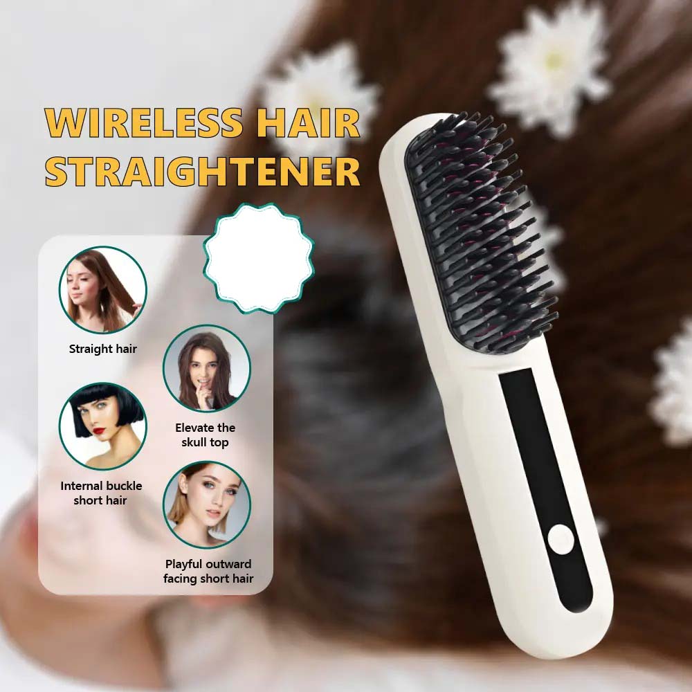 Cordless Hair Straightener Brush