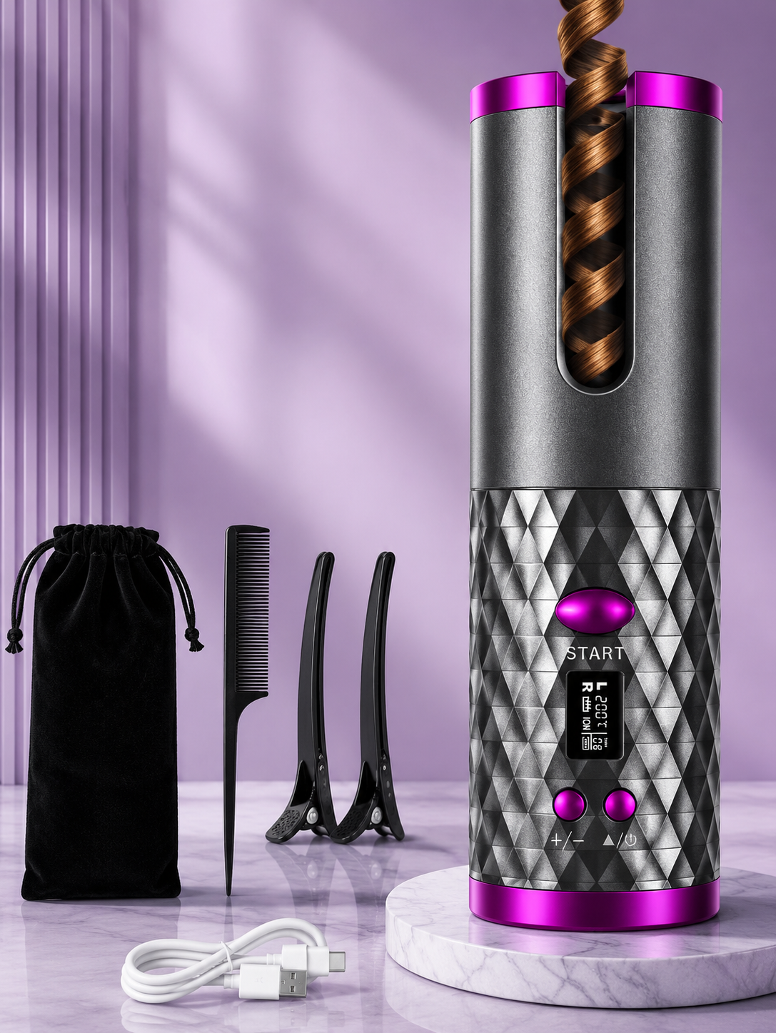 Cordless Hair Curler