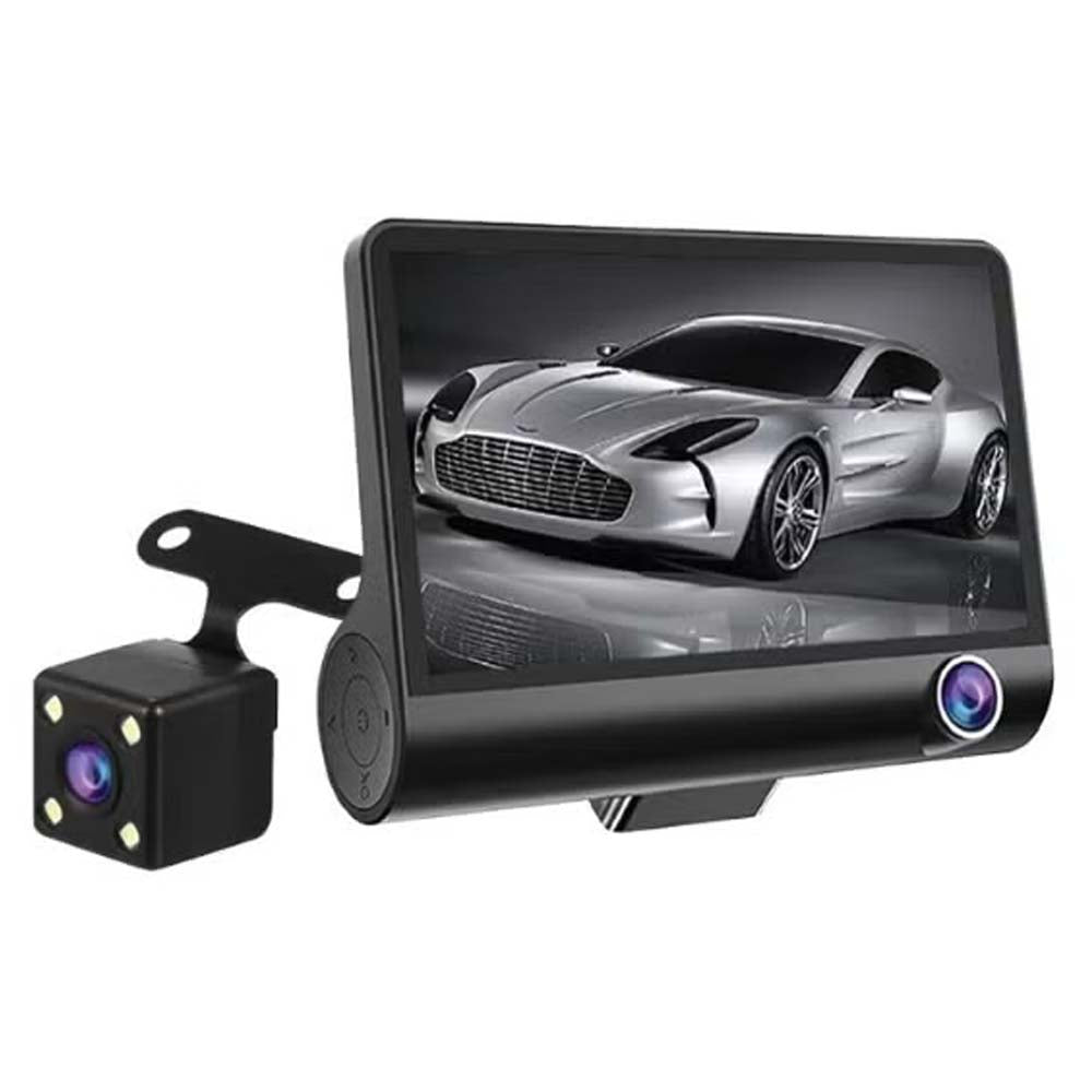 DX3618 3-Channel Car Dashcam. 4" HD display