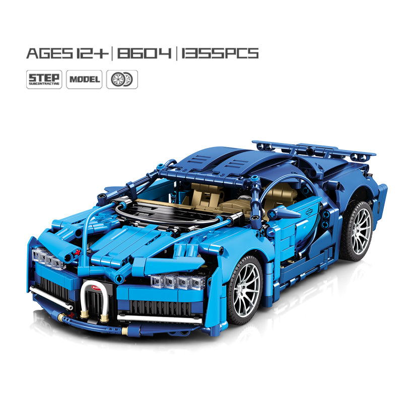 Classic Pull Back Super Sports Car DIY Bricks Set