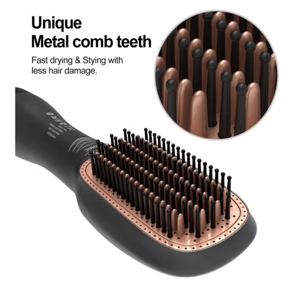 2-in-1 Hot Air Brush Hair Dryer