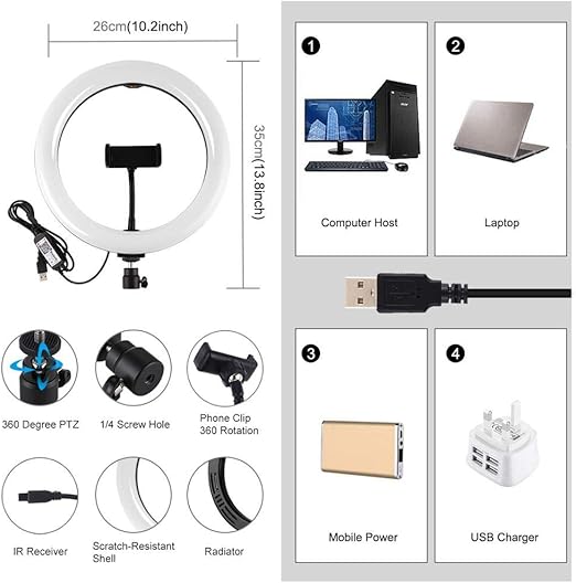MJ33 RGB LED Soft Ring Light