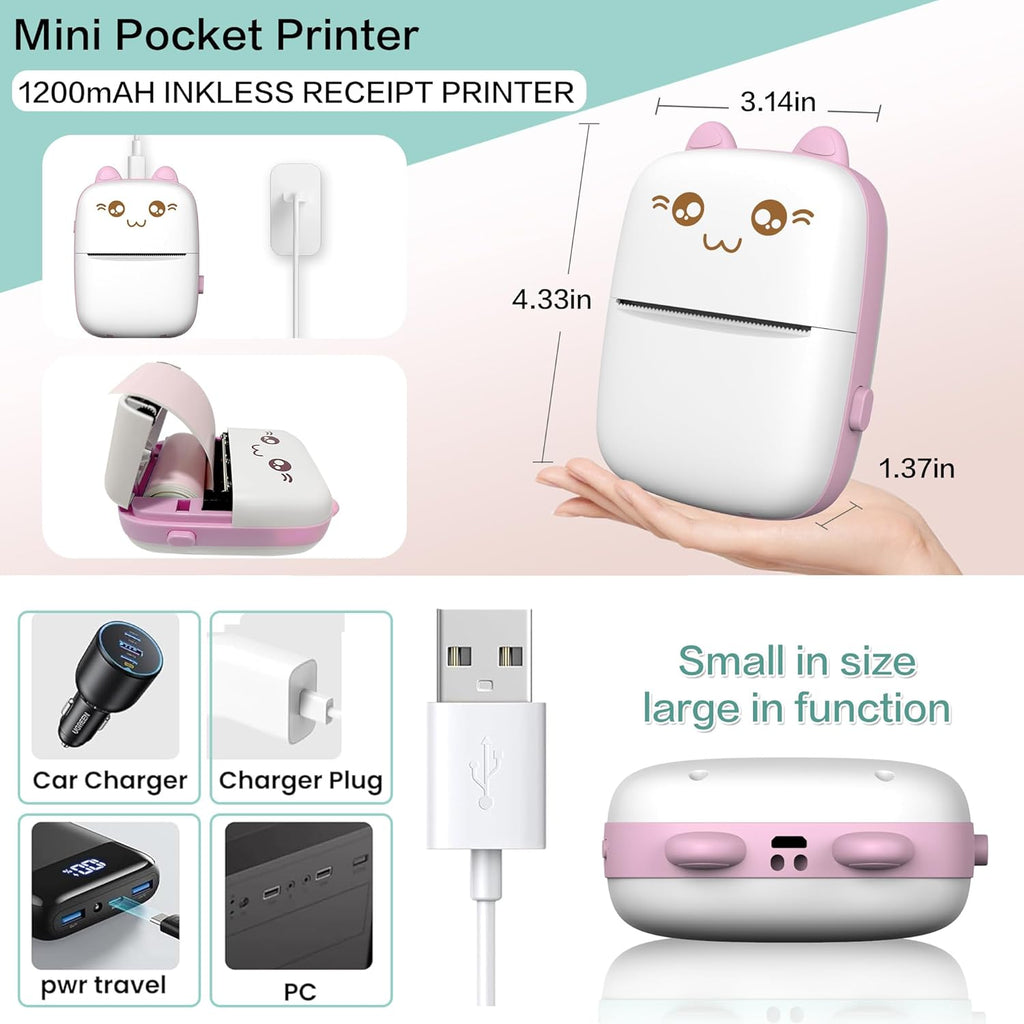 Portable Mini Sticker Printer