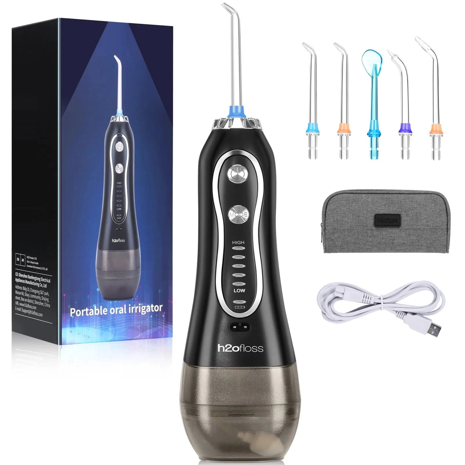 Portable Dental Water Flosser with Bag