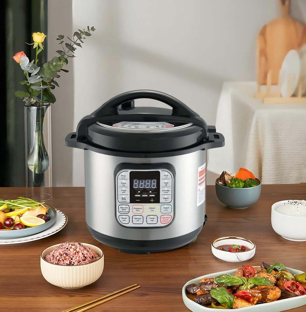 13L Stainless Steel Electric Pressure Cooker Multi-Function Slow Cooker