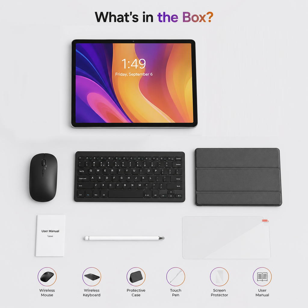Tab 18 10.1 Inch Tablet with 8GB RAM, 512GB Storage