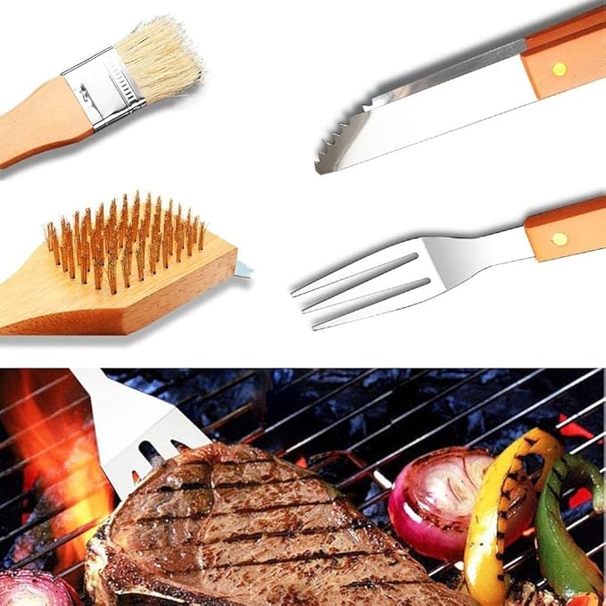 BBQ Tool Set 18-Piece | Stainless Steel
