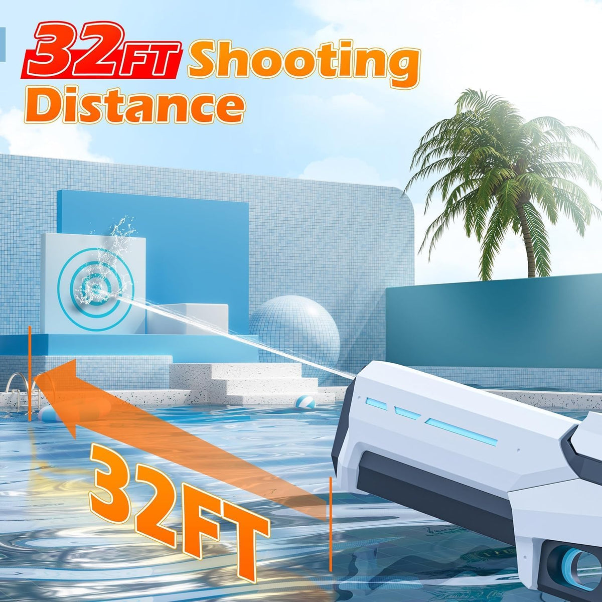 Electric Water Gun with Automatic Suction.
