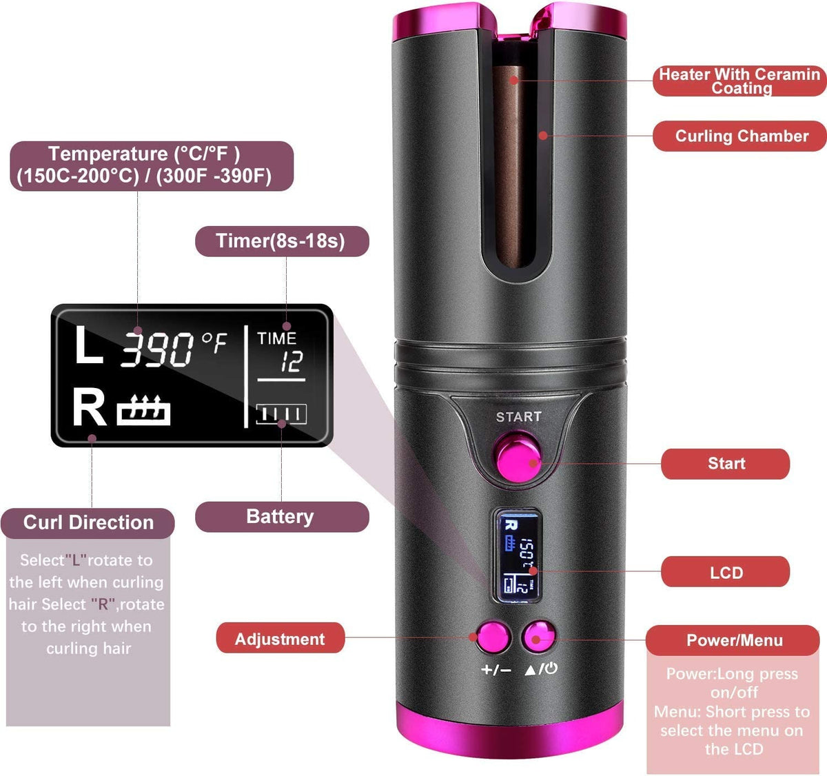 Cordless Hair Curler