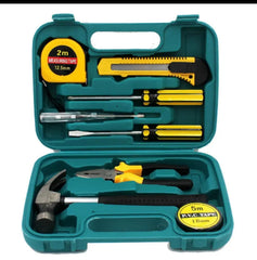 8-Piece Household Hand Tool Set with Storage Box
