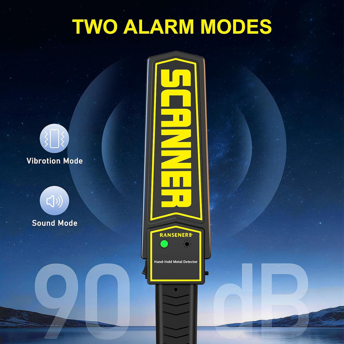 High Sensitivity Handheld Metal Detector Wand