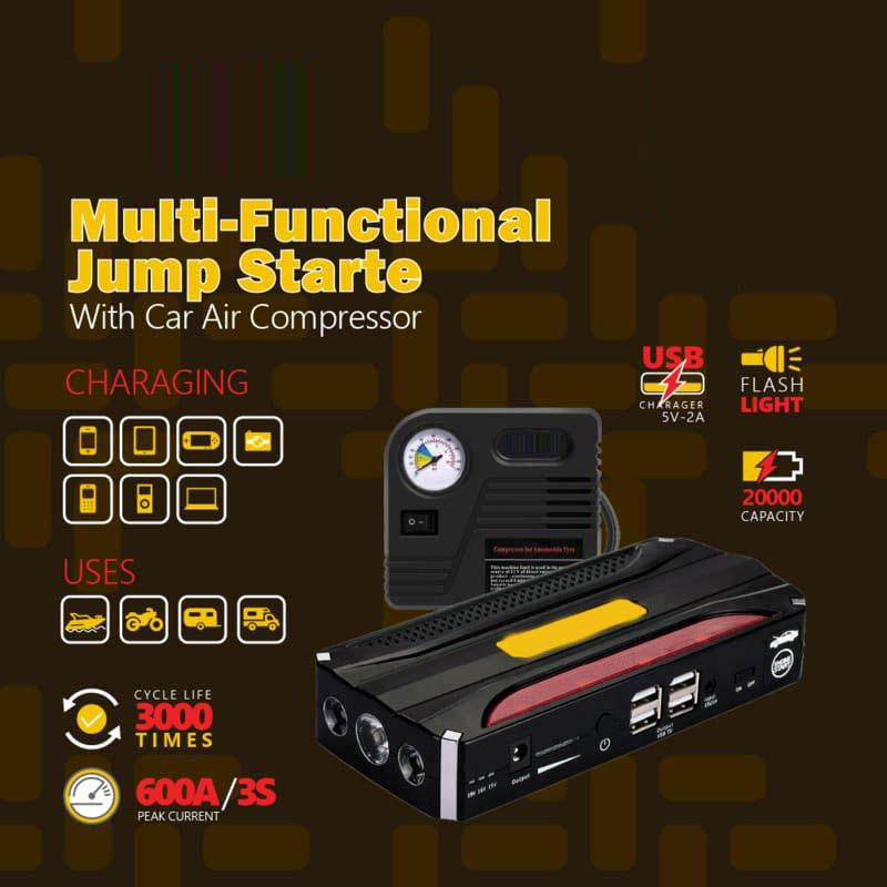 Portable Car Jump Starter & Multi-Purpose Air