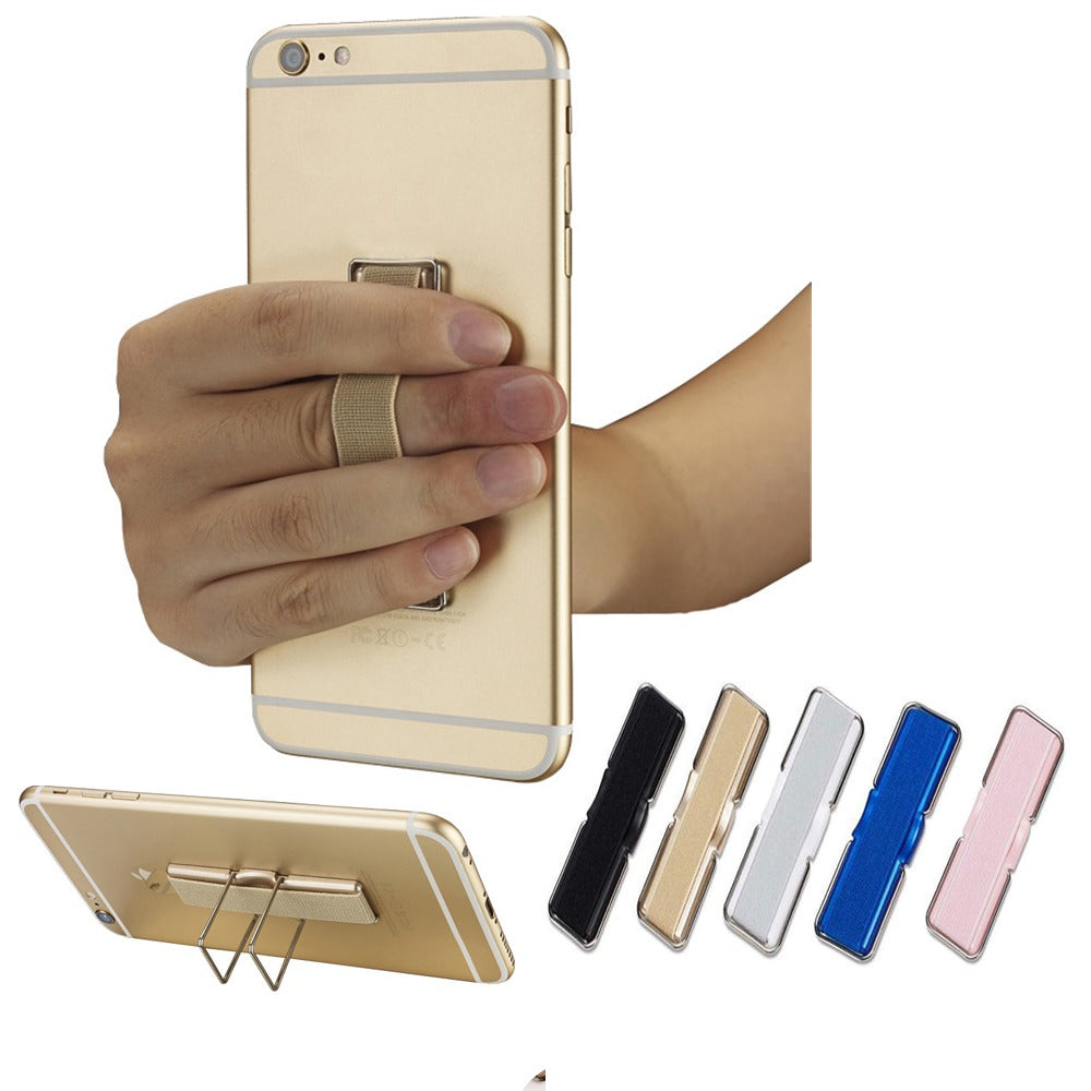 Elastic Strap Phone Holder with Finger Grip