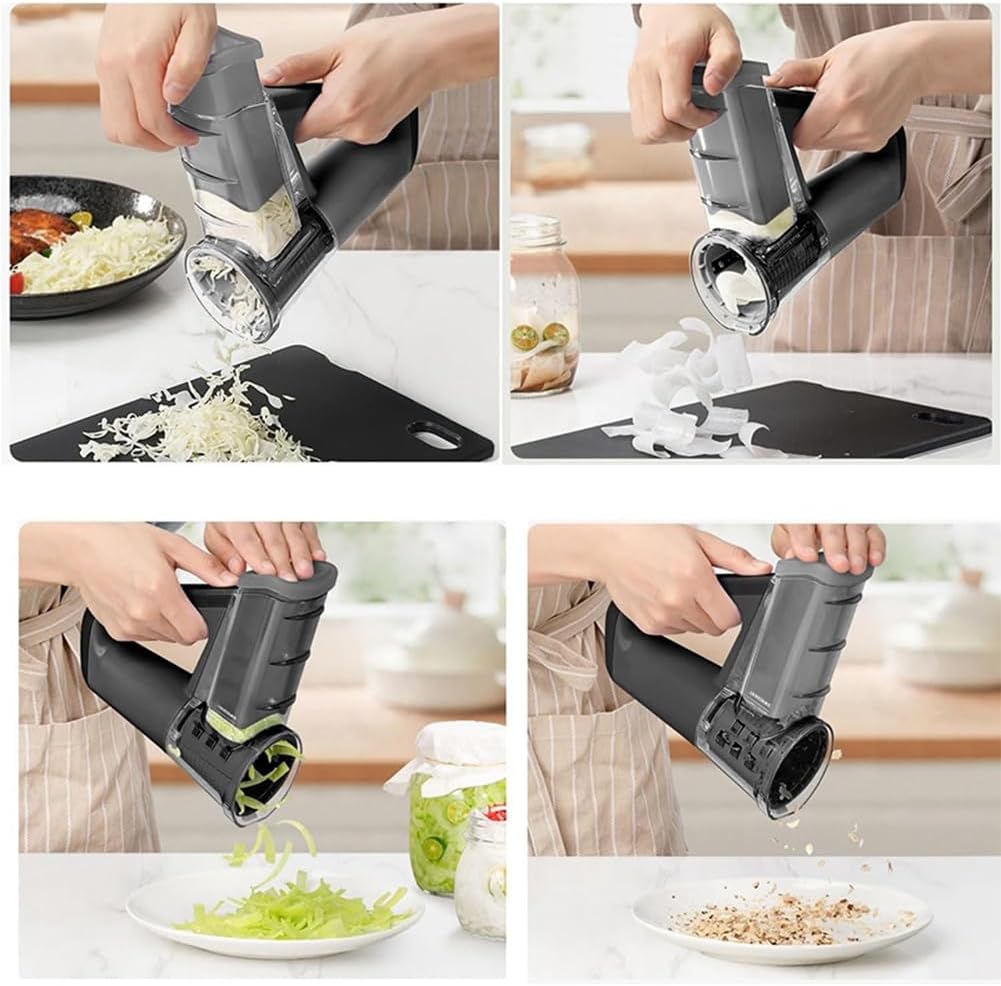Electric Salad Shooter Cordless Rechargeable Vegetable Cutter
