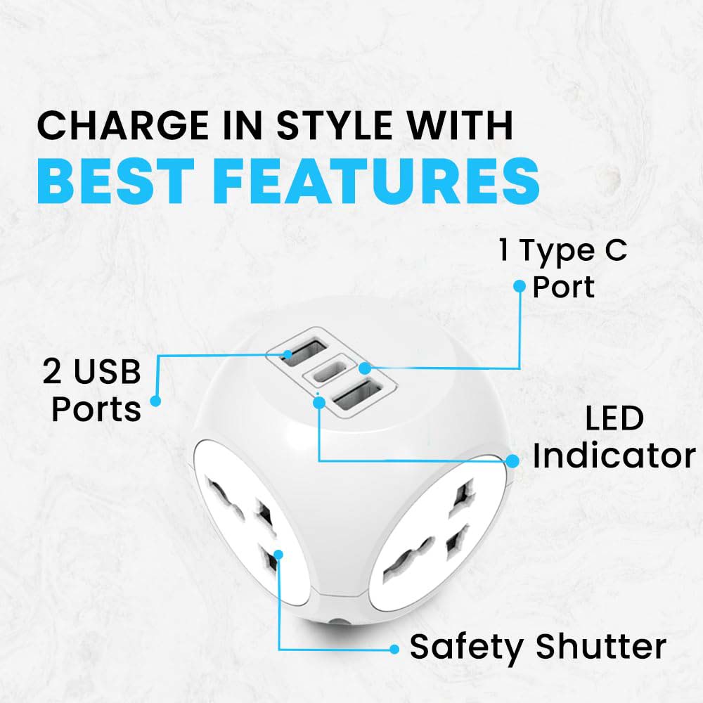 7-in-1 Multi Plug Extension Adapter