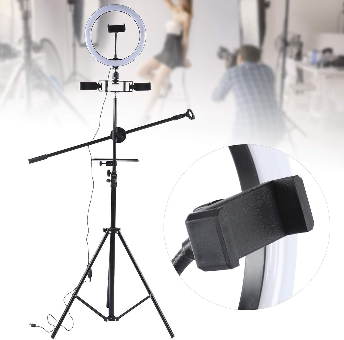 Ring Light Sound Card Tray with Live