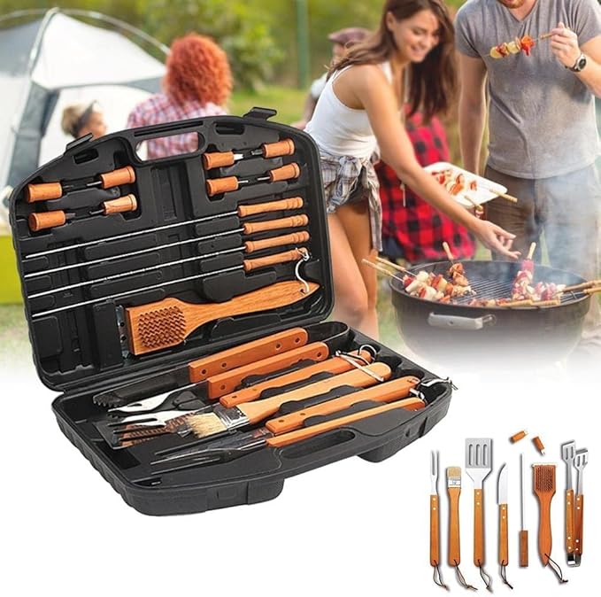 BBQ Tool Set 18-Piece | Stainless Steel