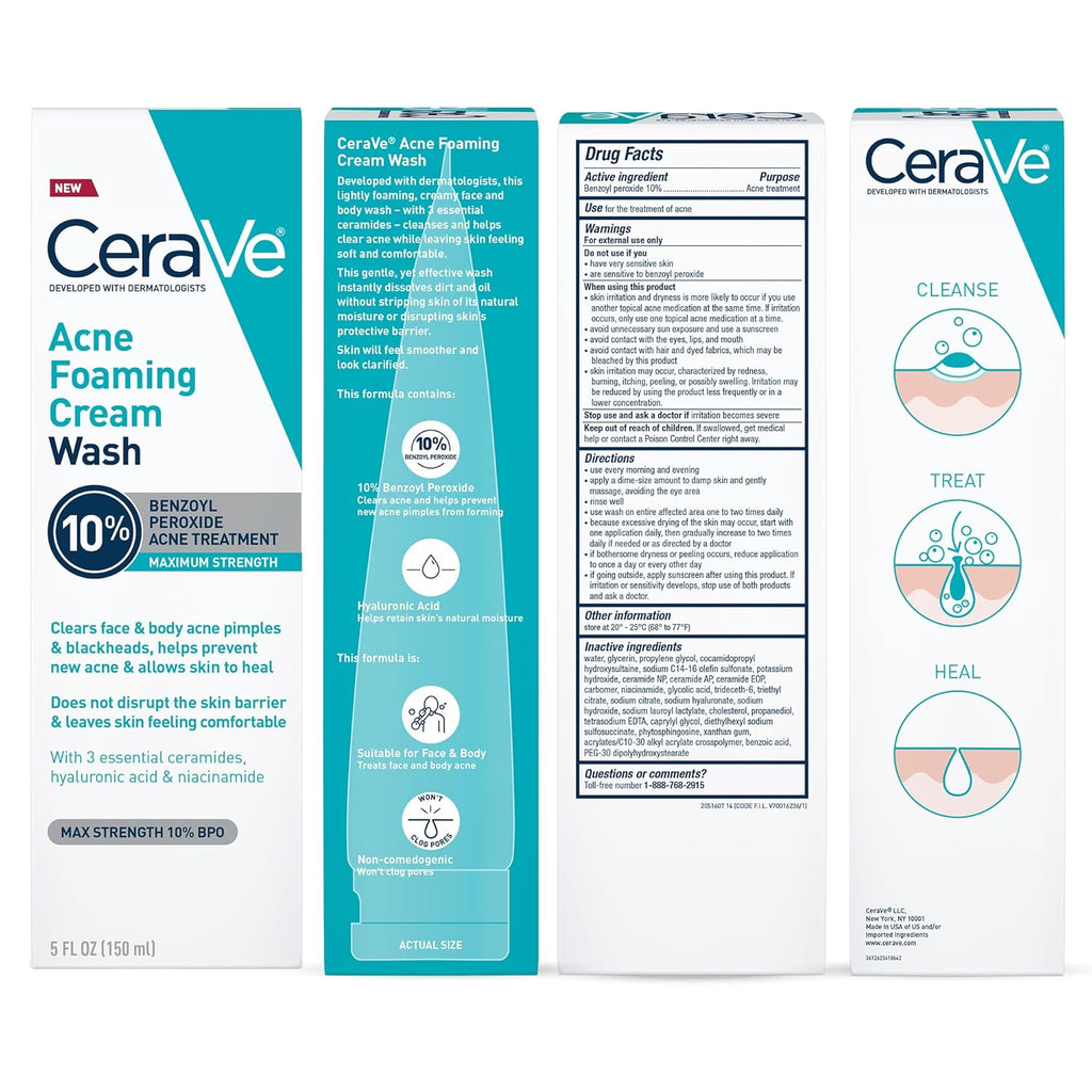 CeraVe Acne Foaming Cream Wash