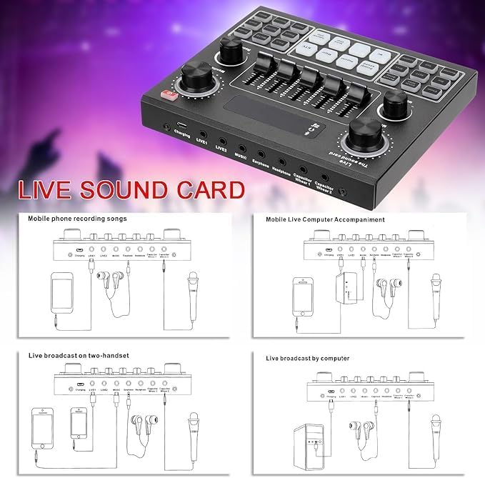 Elite V9 Sound Card & BM800 Pro Microphone