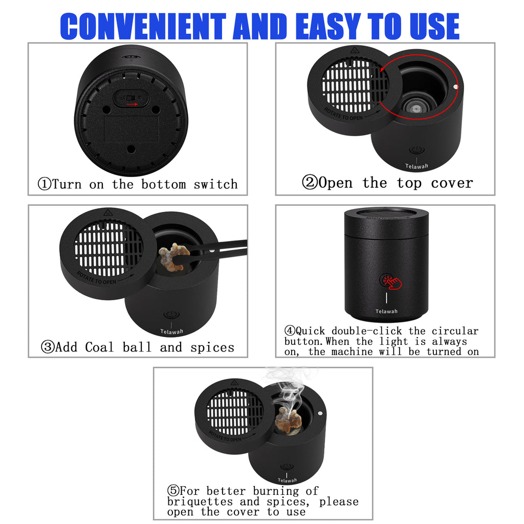 BK108 Charcoal Arabic Bakhoor Burner