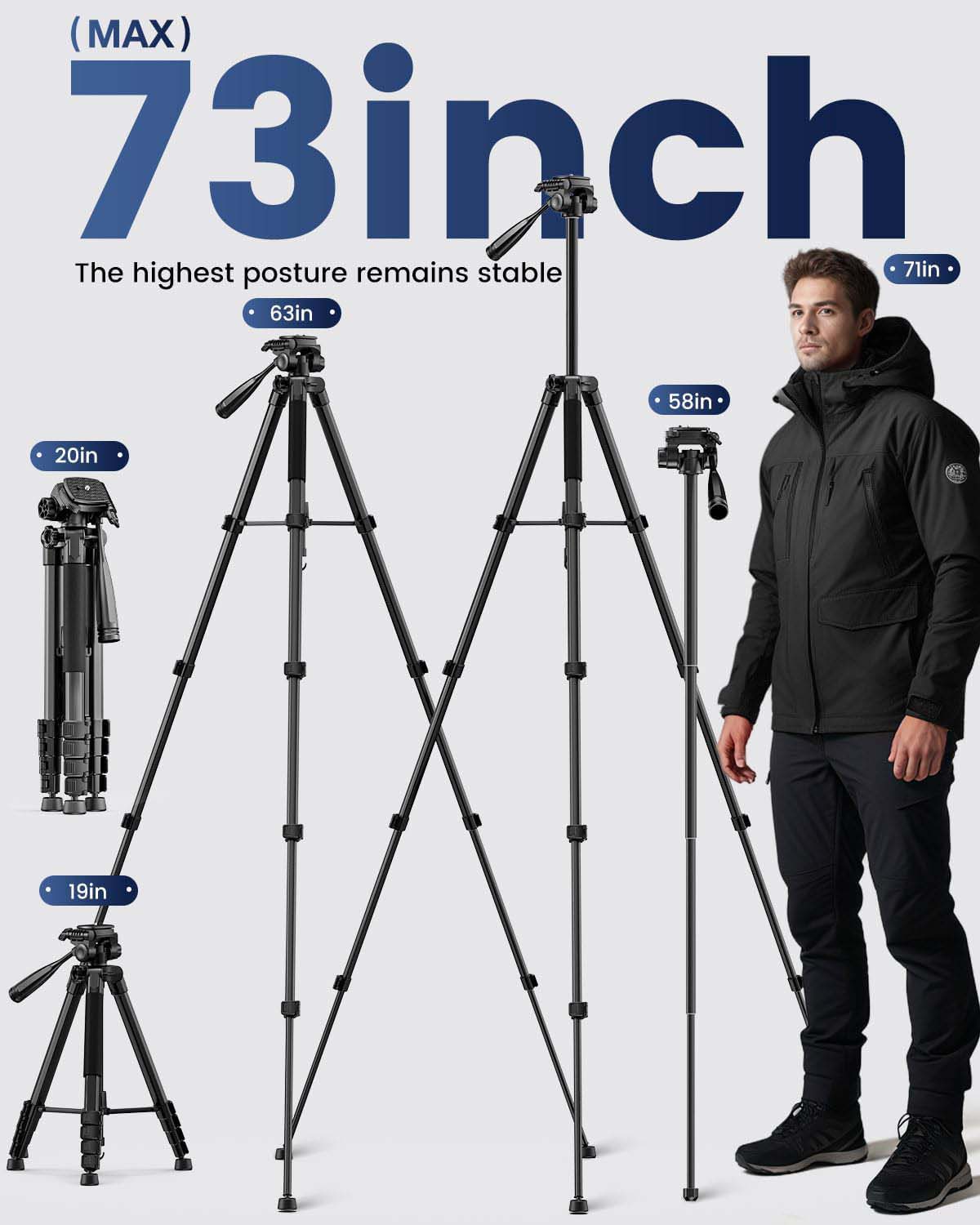 2-in-1 Aluminum Camera Tripod