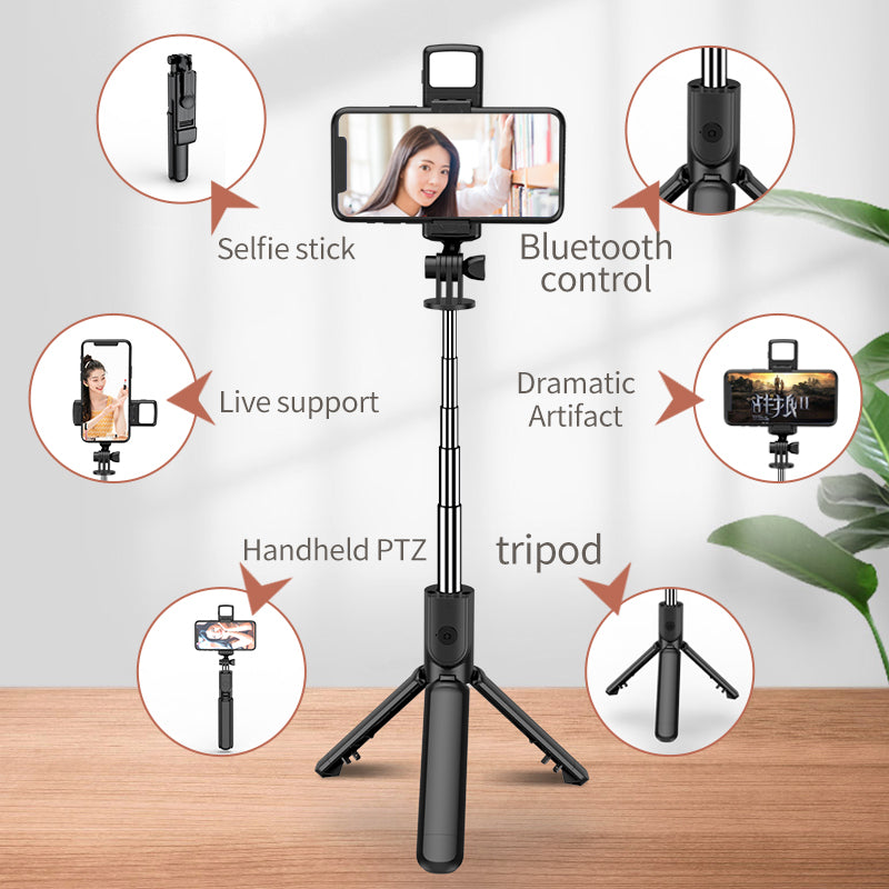 Selfie Stick Tripod with Wireless Remote & 360