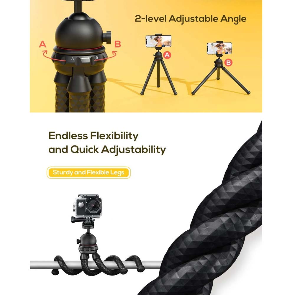 MT-25 Mini Flexible Tripod Portable Phone