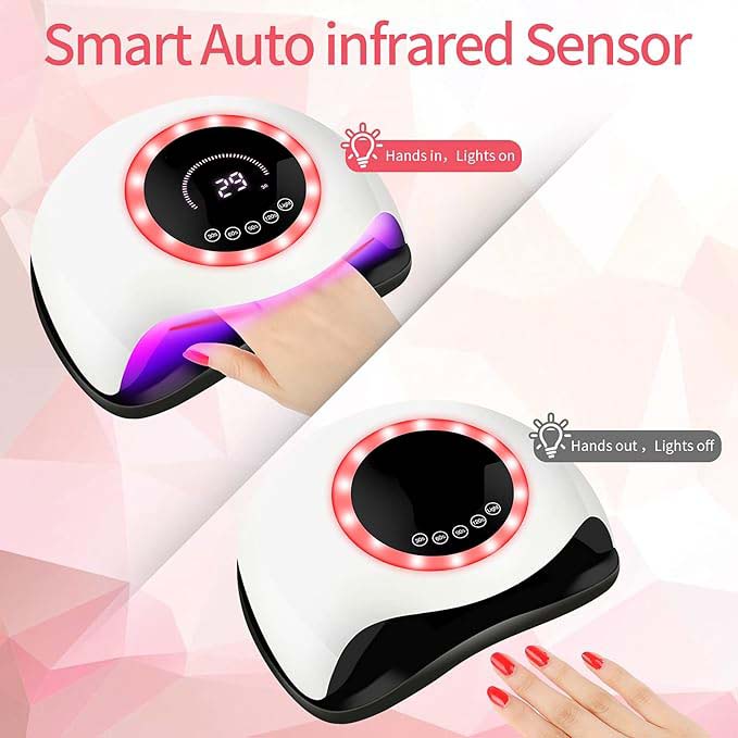 UV LED 168W Nail Lamp - Professional Nail