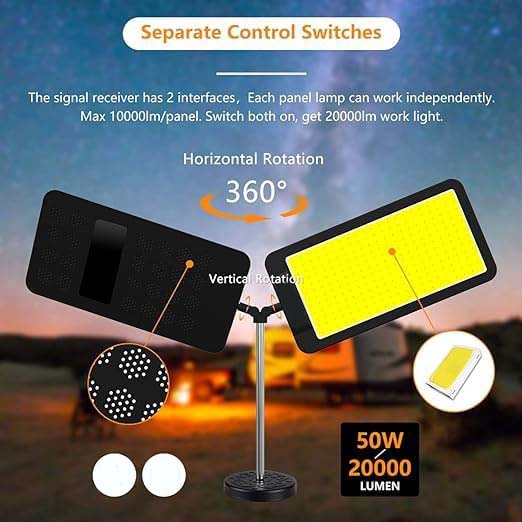 LED Work Light | 20000LM Dual-Head