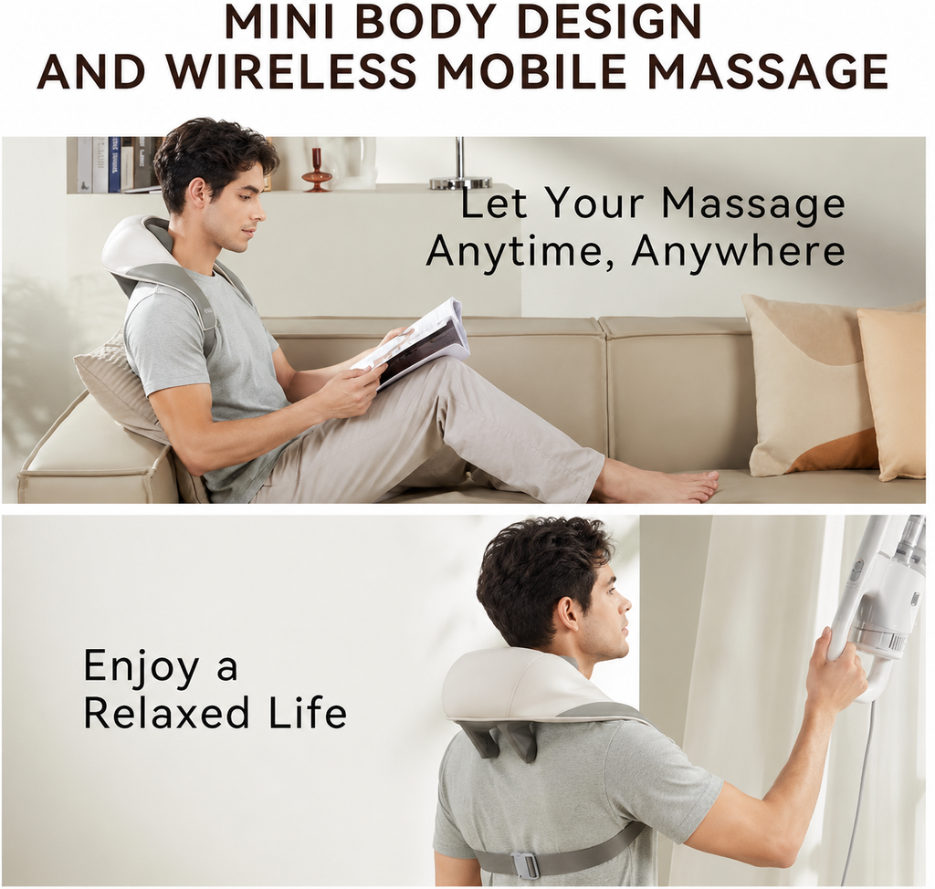 Wireless Back Muscle Relaxing Massage Pillow