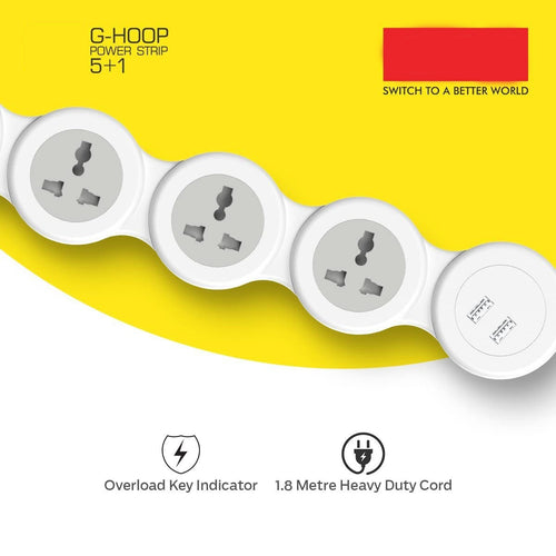 3276 Cuba Power Strip with 2 USB 3.1A
