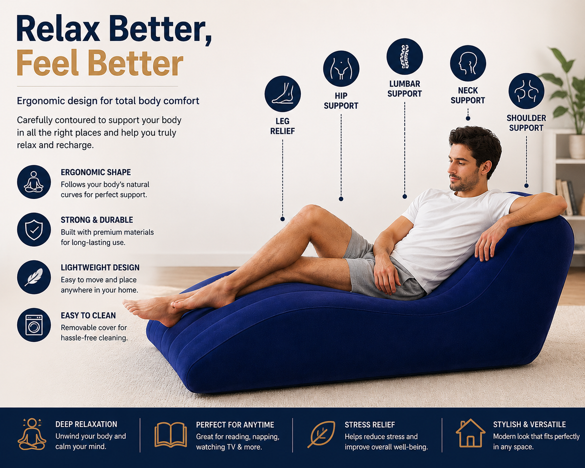 Folding Portable Inflatable Recliner Sofa
