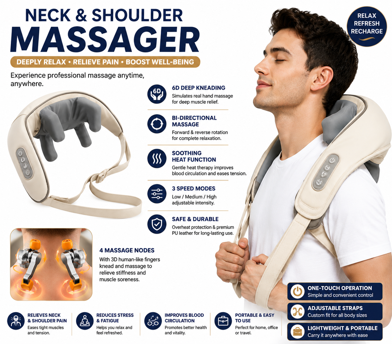 5D Kneading Shawl  Ultimate Chiropractic Back