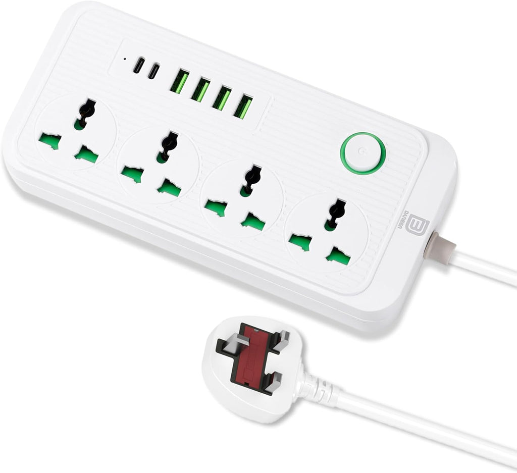 Multi-Plug Universal Extension Cord with 4