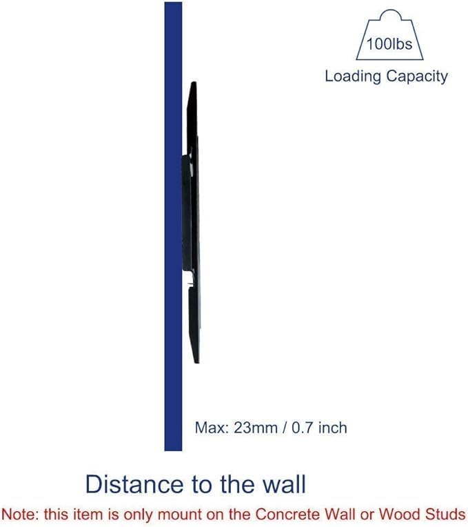 Universal TV Wall Mount with Shelf