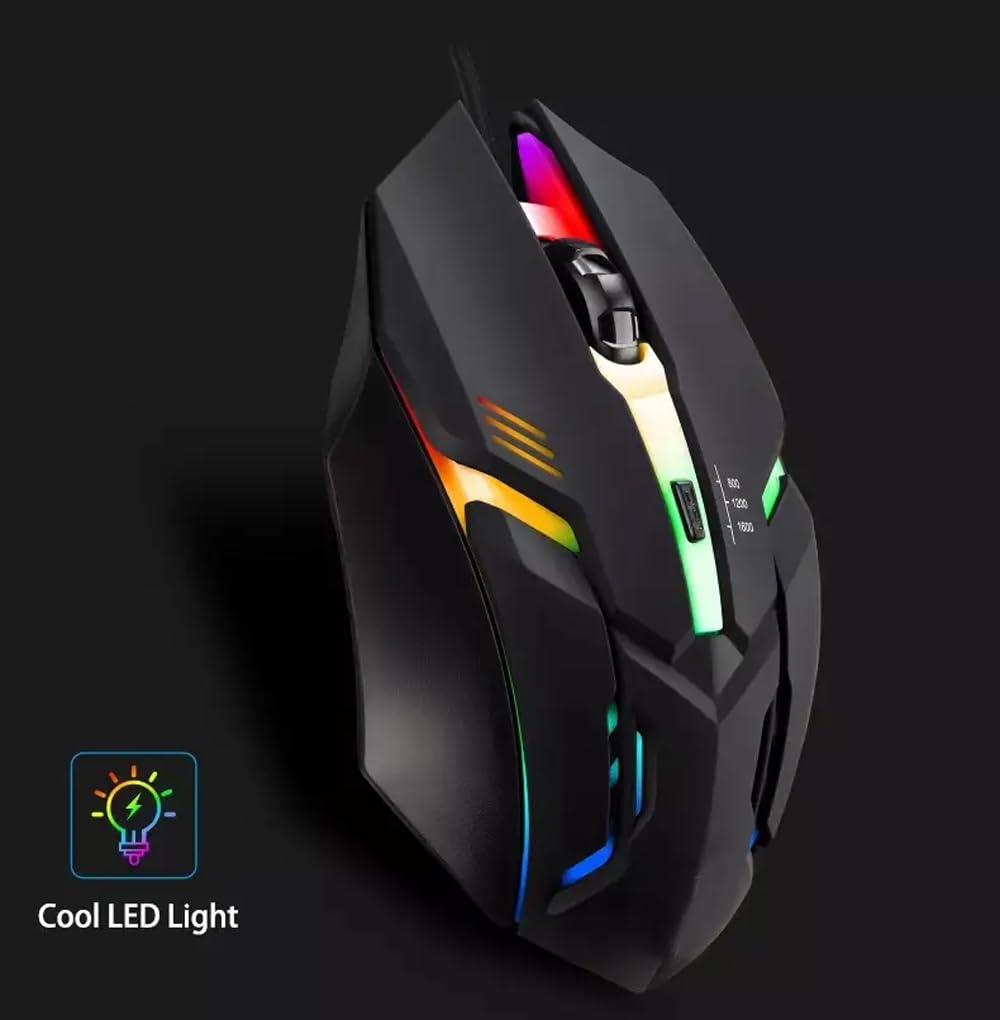 Wired Gaming Mouse with RGB Lights