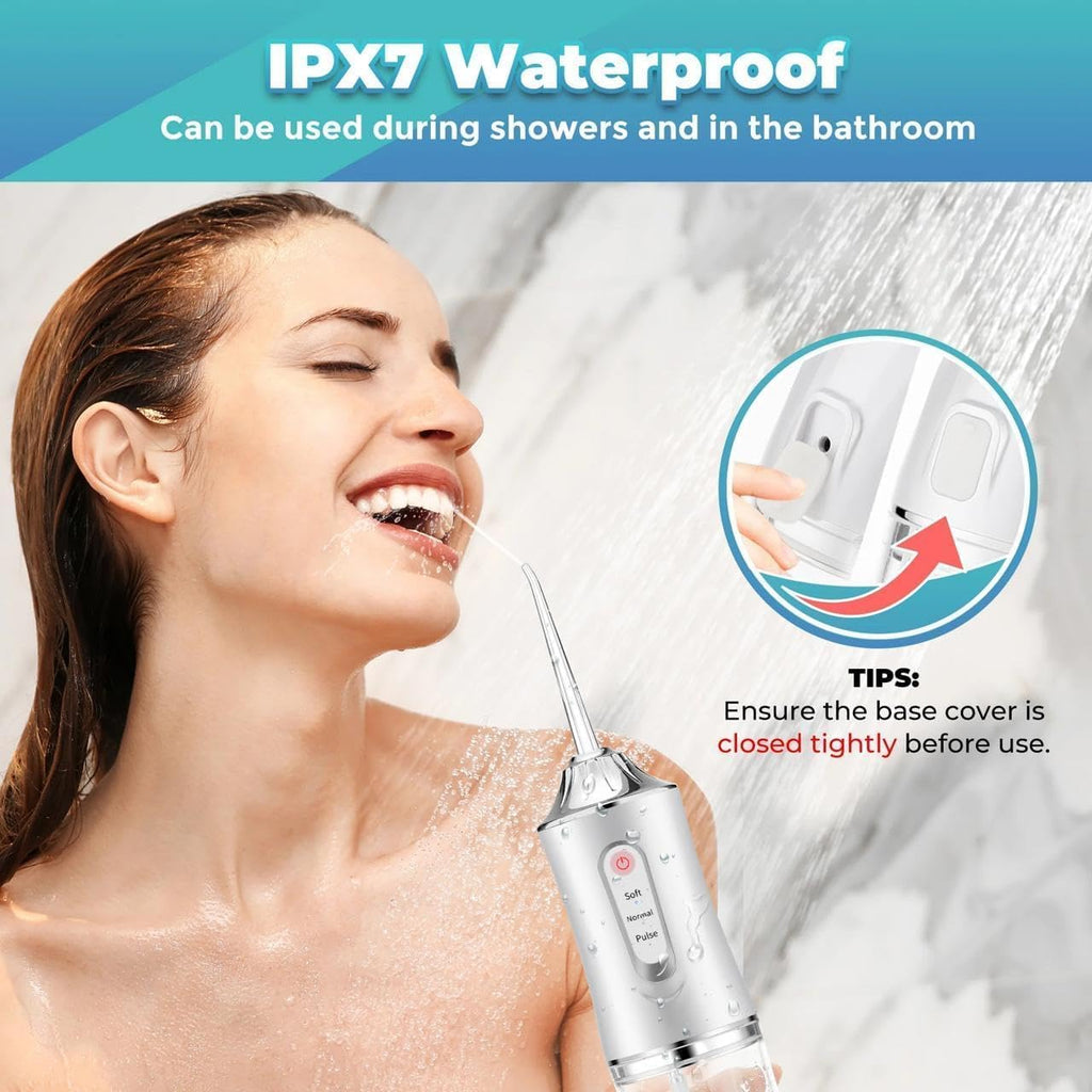 Portable Cordless Water Flosser with 220ml Water Tank