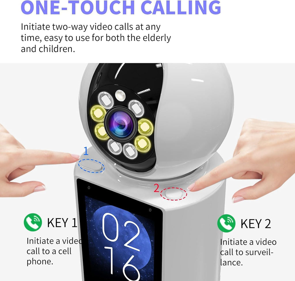 4K HD Indoor Security Camera 360° Pet