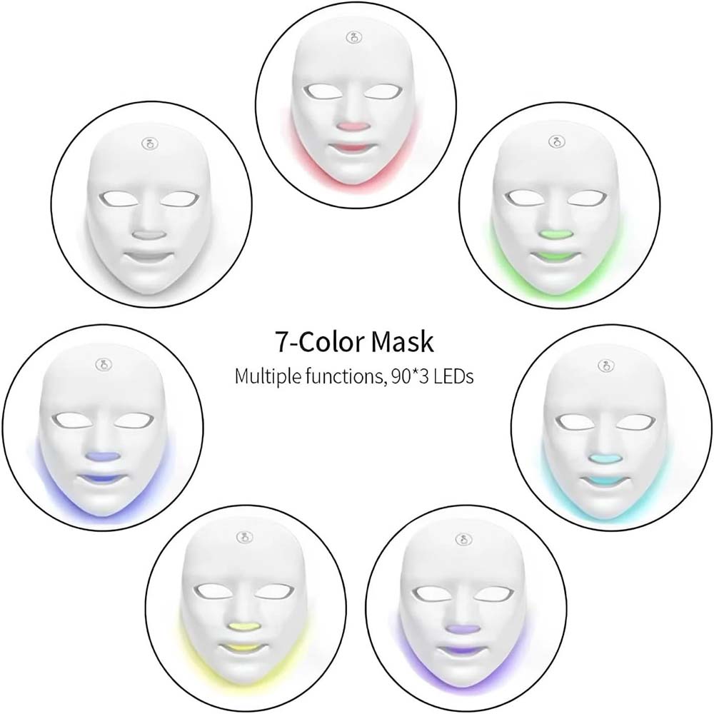 7-Color LED Light Therapy Face Mask